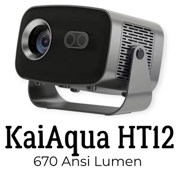 Проектор KaiAqua HT12 670 ANSI Lumens Домашний кинотеатр Android с автофокусом