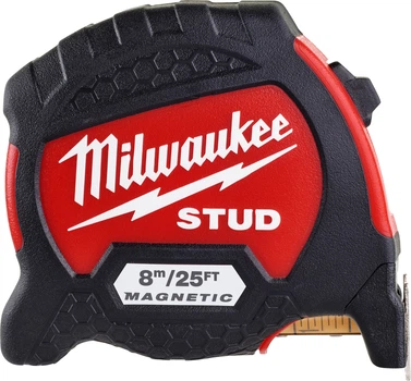 Рулетка Milwaukee STUD GEN II 8 м / 25 FT / 33 мм (4932471629)