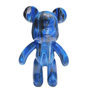 Набір для творчості Fluid Bear Флюїдний Ведмедик DIY Bearbrick з фарбами 23 см (2104618542)