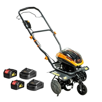 Культиватор аккумуляторный GTM BT56 KIT (1.4 кВт, 36-56 см, 25 см, 25 кг, комплект)