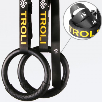 Пластикові Гімнастичні Кільця Troli Rings Grips Slings Num 4.5 метра х 40мм