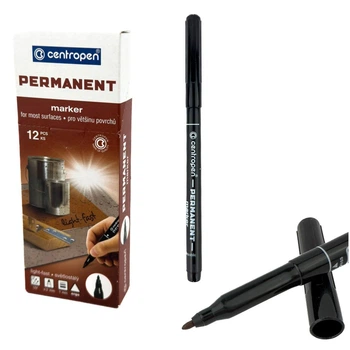 Маркер перманентный черный Centropen 2536 Permanent 1 мм