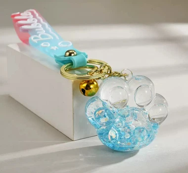 Брелок Лапка "Bubble" Блакитна