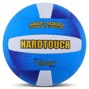 Мяч волейбольный №5 Hard Touch Composite Leather 4049 для зала и улицы Blue-White