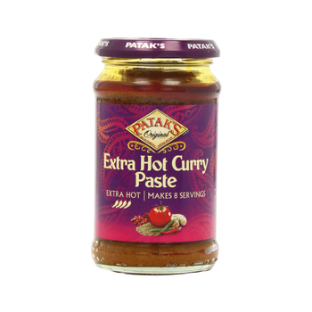 Очень острая кари паста Hot Curry Paste 283г Patak's 5011308001502