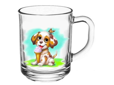Чашка FARGLASS 250мл Green tea Веселі малюки Собака