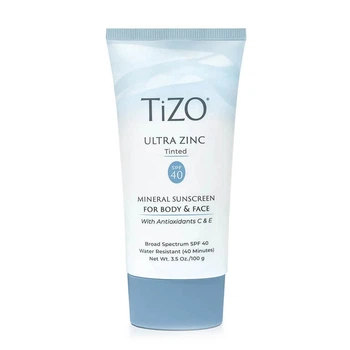 Крем мінеральний сонцезахисний для обличчя та тіла з відтінком TiZO Ultra Zinc Body & Face Tinted SPF 40, 100 g