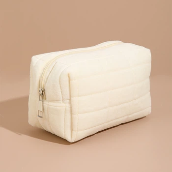 Косметичка Mirrow у клітинку 17х9,5х7,5 см Біла (L5103005)