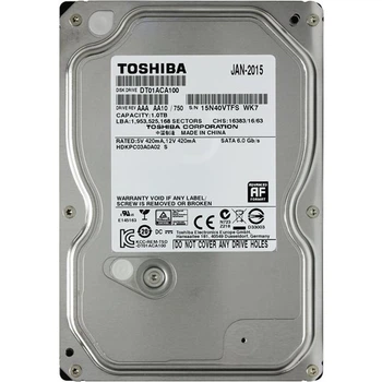 Накопитель HDD SATA 1.0TB Toshiba 7200rpm 32MB (DT01ACA100) - Refurbished