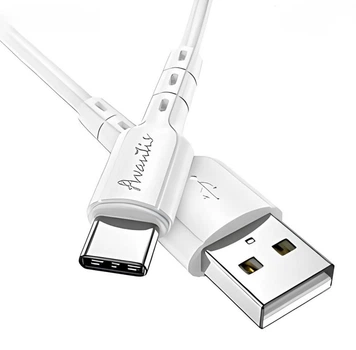 Кабель Avantis A112 USB-A - USB-C 3А 1 м белый быстрая зарядка