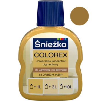 Колер Sniezka "COLOREX" орех светлый 100 мл №63