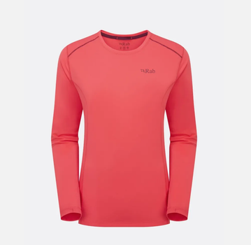 Футболка з довгим рукавом жіночі Rab Force LS Tee Wmns, Hibiscus, M (12) (RB QBL-08-HIB-12)