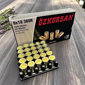Холостые патроны Ozkursan (револьверные) 9 мм (25 шт)