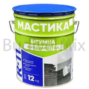 Мастика гідроізоляційна бітумна Ореол-1 R-11 Фундаментна 12 кг