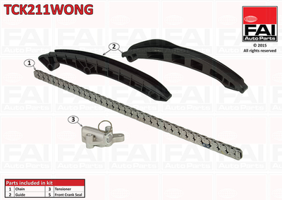 FAI VW К-кт ланцюга ГРМ Jetta IV,Sharan,Tiguan 1.4TSI 07- FAI Auto Parts (TCK210WONG)