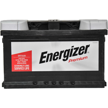 Акумулятор 72Ah-12v Energizer Prem. (278х175х175), R, EN680 Energizer (572409068)