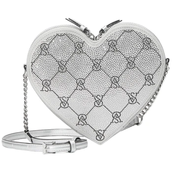 Сумка кроссбоді зі стразами Victoria's Secret Heart Crossbody Bag Rhinestone