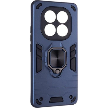 Чехол Fiji Defence для Xiaomi Redmi Note 15 защитный бампер с кольцом подставкой Dark Blue