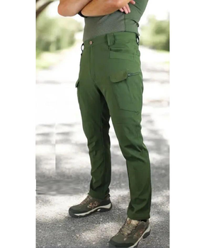 Тактические легкие штаны Soft Shell без флиса карго Eagle SP-02 Олива 3XL (JDT-0847617)