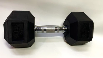 Гантель 12.5 кг шестигранна прогумована Crivit Sports
