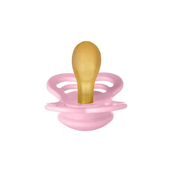 Пустушка ортодонтична BIBS Supreme Latex size 2 (6-18 m), Baby Pink