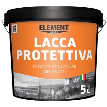 Лак Element Decor Lacca Protettiva напівматовий 5 л