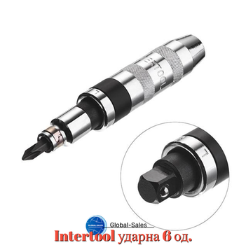 Отвертка Intertool ударная 6 ед. Pro (HT-0431)