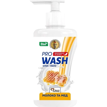 Жидкое мыло Pro Wash Молоко и мед 470 мл