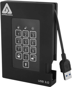 Жорсткий диск Apricorn Aegis Fortress 256GB USB 3.2 Black (A25-3PL256-S512F)