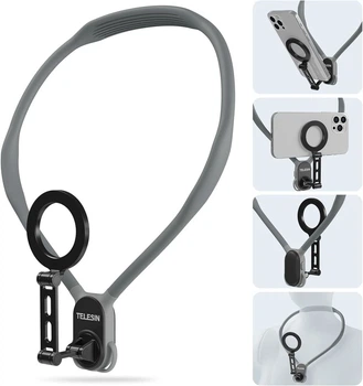 Крепление для телефона на шею грудь 2в1 MagSafe iPhone Telesin MNM-002