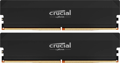 Оперативная память Crucial DDR5-6400 32768MB PC5-51200U (Kit of 2x16384) Pro Overclocking Black (CP2K16G64C38U5B)