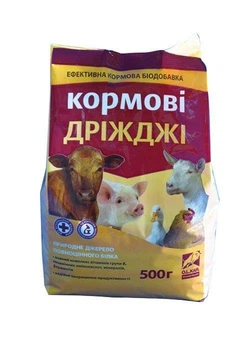 Кормова добавка Дріжджі кормові O.L.KAR. для сільськогосподарських тварин 0,5кг