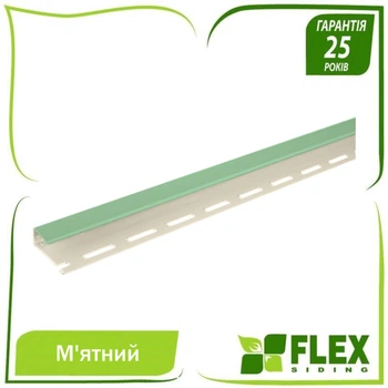Планка для сайдинга J-trim Flex Мята