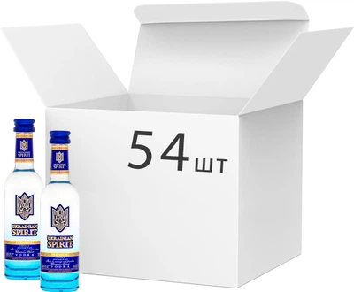 Горілка Ukrainian Spirit 0.05 л 38% х 54 шт (4820261821376)