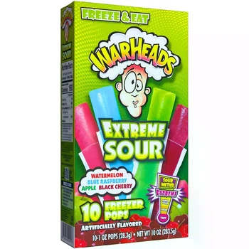 Морозильні льодяники Warheads Extreme Sour FREEZER POPS (10x28.3) 283,5 грам