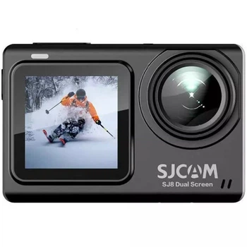 Экшн-камера SJCAM SJ8 Dual Screen 4K 30fps 16 Мп с аккумулятором 1200 mAh, черная
