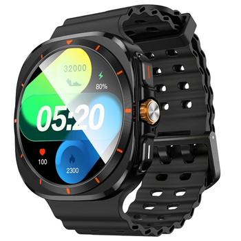 Cпортивний годинник HOCO Y29 AMOLED з підтримкою дзвінків, GPS, моніторингом здоров'я Black