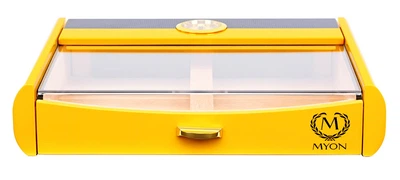 Хьюмидор Myon 1800091 на 15-25 сигар, желтый