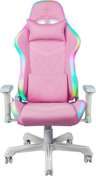 Fotel gamingowy Deltaco GAM-080 RGB LED Pink (7333048062932)