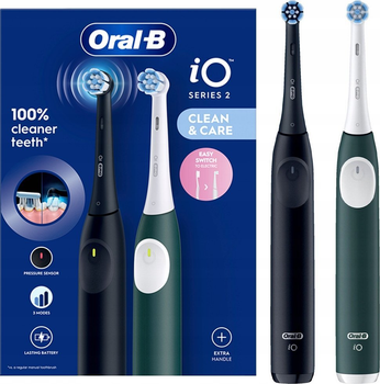 Набор электрических зубных щеток Oral-B iO Series 2 Duo Night Black & Forest Green