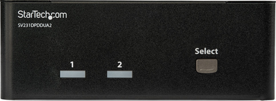 przełącznik StarTech 2-Port 4K DisplayPort Dual-Monitor KVM Switch with Audio (SV231DPDDUA2)