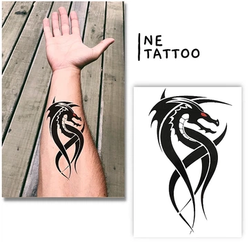 Временное тату "Дракон графический" - Ne Tattoo (1321287-27068791)