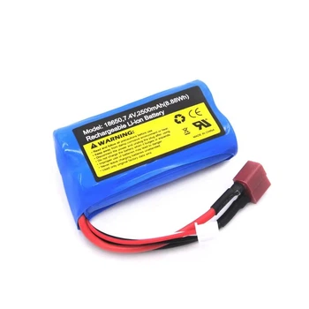 Литий-ионная аккумуляторная батарея 7,4 В 2500mAh для радиоуправляемых моделей 16101,16102 ( код: 74V2500MA )