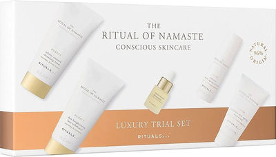Zestaw do pielęgnacji twarzy Rituals The Ritual Of Namaste Krem na dzień 10 ml + Serum 10 ml + Serum 4 ml + Pianka do mycia 30 ml + Peeling 30 ml (8719134182941)