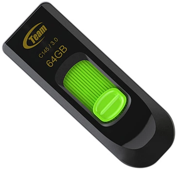 Флеш память USB Team C145 USB 3.0 64GB Green (TC145364GG01)