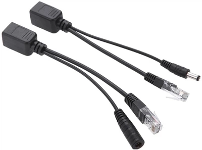 POE инжектор Voltronic OEM Q50 пассивный 30 Вт с портами Ethernet 10/100 Мбит/с пара Black (YT08863)
