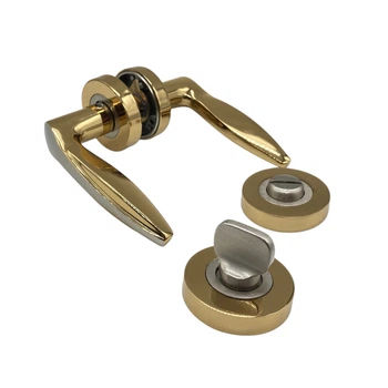 Межкомнатный врезной замок с ручками Sofuoglu Zulal Albrefin/Satin 95 мм под защелку WC