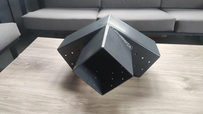З'єднувач для бруса кутовий 120° 100х100 мм АНТРАЦИТ RAL 7016