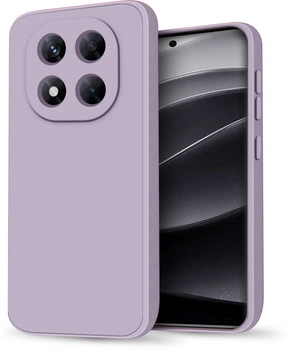 Силіконовий чохол HardCorner Xiaomi Redmi Note 14 Pro (з мікрофіброю) Lilac (41159-3B)