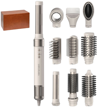 Suszarko-lokówka Cecotec Bamba CermicCare AirGlam 10 w 1 Champagne (BAMBA CERMICCARE 10IN1 AIRGLAM CHAMPAGNE)